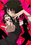  black_hair lowres medusa medusa_gorgon nail_polish soul_eater yellow_eyes 