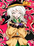  :d ^_^ alphes_(style) blush closed_eyes formless_god hat komeiji_koishi lowres open_mouth parody smile solo style_parody touhou 