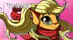  2015 applejack_(mlp) earth_pony equine female feral friendship_is_magic horse mammal my_little_pony neko-me pony solo 