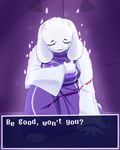  2015 anthro caprine claws clothed clothing crying english_text eyes_closed female goat horn joyfulinsanity mammal mature_female monster solo tears text toriel undertale video_games 