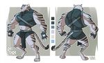  feline furious male mammal tiger white_tiger 