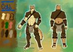  2015 abs anthro canine character_ref chest_tuft claws clothing fur loincloth male mammal manly muscular pecs shade_the_wolf tribal tuft warrior wolf 