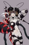  antennae breasts compound_eyes extra_eyes highres horn insect_girl large_breasts monster_girl mosquito_girl mosquito_musume one-punch_man solo splashbrush 