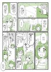  anger_vein animal_ears asterisk_(idolmaster) blush cat_ears chameleon_(ryokucha_combo) comic empty_eyes fake_animal_ears full-face_blush honda_mio idolmaster idolmaster_cinderella_girls long_hair maekawa_miku monochrome multiple_girls shibuya_rin short_hair sweatdrop tada_riina translated 