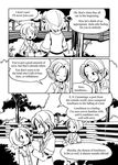  adrian_ferrer aki_shizuha clenched_hand clenched_hands comic english eye_contact greyscale leaf leaf_on_head looking_at_another lunasa_prismriver mizuhashi_parsee monochrome multiple_girls pointy_ears short_hair touhou 
