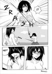  2girls blush breasts comic drie english greyscale halftone highres kaga_(kantai_collection) kantai_collection large_breasts monochrome multiple_girls zuikaku_(kantai_collection) 