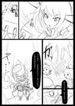  abyssal_fairy_(kantai_collection) comic dark_persona fairy_(kantai_collection) grenade_launcher greyscale highres kantai_collection maya_(kantai_collection) monochrome multiple_girls ogawa_shou shinkaisei-kan translated weapon 