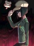  bad_id bad_pixiv_id black_hair bokurano coemushi emi_(emi43) hat jacket machi_youko mecha short_hair zearth 