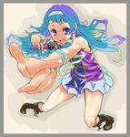  bad_id bad_pixiv_id bangs blue_hair blunt_bangs boots foreshortening gradient_hair hairband kannagi long_hair microphone multicolored_hair nagi nanaoiyo pleated_skirt purple_eyes skirt solo white_skirt 