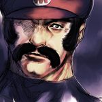  epic facial_hair fumio_(rsqkr) hat male_focus manly mario mario_(series) mustache one-eyed realistic sideburns sketch solo super_mario_bros. 