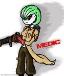  bad_anatomy cosplay gardevoir gen_3_pokemon mow_katz pokemon pokemon_(creature) solo team_fortress_2 the_medic the_medic_(cosplay) 