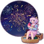  :d basin bird bottle bow cat eyeball fireworks food fruit hair_bow hairband hat heart kaenbyou_rin kaenbyou_rin_(cat) kisasage_kouta komeiji_satori lowres open_mouth pink_hair pink_skirt pixel_art purple_eyes reiuji_utsuho reiuji_utsuho_(bird) sake_bottle short_hair sitting skirt smile soaking_feet third_eye touhou transparent_background water watermelon 