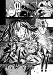  armored_aircraft_carrier_hime blood comic greyscale highres hiryuu_(kantai_collection) injury kantai_collection monochrome multiple_girls rui_shi_(rayze_ray) shinkaisei-kan souryuu_(kantai_collection) translated wide-eyed 