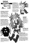  backbeard_(monster_musume) character_profile cyclops english eye_beam feisty_(drawfag) frown gothic_lolita greyscale highres iris_(monster_musume) lolita_fashion long_hair monochrome monster_musume_no_iru_nichijou official_style one-eyed solo twintails very_long_hair 