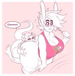  anal anthro big_breasts big_butt blush bottomless breasts butt clothed clothing dulce duo female kobold lagomorph male male/female mammal mr.pink oral overweight overweight_female pwink rabbit rimming sex standing surprise thick_thighs toothbrush 