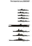  ayanami_(destroyer) comic endou_okito fubuki_(destroyer) haruna_(battleship) hatsuharu_(destroyer) highres kantai_collection kongou_(battleship) monochrome musashi_(battleship) naganami_(destroyer) no_humans objectification shigure_(destroyer) silhouette 