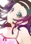  bakemonogatari blouse brown_eyes brown_hair casual hairband konko monogatari_(series) sengoku_nadeko short_hair 