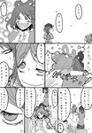  comic highres hug kaku_seiga miyako_yoshika monochrome multiple_girls noumen ofuda tears touhou translated 