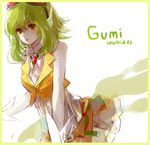  bad_id bad_pixiv_id goggles goggles_on_head green_hair gumi headset i-riya lowres skirt solo vocaloid 