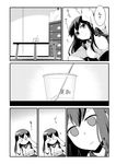  akagi_(kantai_collection) comic empty_eyes greyscale kantai_collection long_hair monochrome spoon suzuka_(rekkyo) translated 