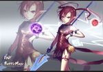  armlet battle_mage_(dungeon_and_fighter) bracelet dungeon_and_fighter jewelry mage_(dungeon_and_fighter) pentagram pointy_ears red_hair solo twintails wangchuan_de_quanyan weapon yellow_eyes zoom_layer 