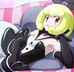  armpits blonde_hair bracelet facial_mark happinesscharge_precure! haruyama_kazunori jewelry lips panties precure queen_mirage red_eyes short_hair solo underwear 