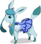  clothed_pokemon cosplay cure_beauty cure_beauty_(cosplay) gen_4_pokemon glaceon lowres no_humans pokemon pokemon_(creature) power_connection precure simple_background skirt smile_precure! solo umanosuke white_background 