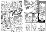  3boys building burning comic crying english fire firefighter greyscale house layla_prismriver monochrome multiple_boys sad setz touhou 