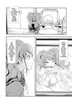  1girl comic greyscale highres kujikawa_rise monochrome narukami_yuu okazaki_takeshi persona persona_4 