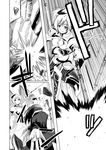  black_hair claws comic forestss greyscale gun kure_kirika magical_musket mahou_shoujo_madoka_magica mahou_shoujo_oriko_magica md5_mismatch monochrome multiple_girls tomoe_mami weapon 