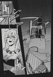  comic doujinshi greyscale highres monochrome scan touhou yumiya 