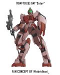  beam_trident concept_art english_commentary febridhani gm_(mobile_suit) ground_gm gundam gundam_08th_ms_team highres looking_at_viewer mecha mobile_suit no_humans original redesign robot science_fiction shield sketch weapon 