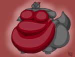 2018 3_toes 4:3 4_fingers anthro batspid2 belly big_belly big_breasts big_butt biped black_eyelashes breasts butt cel_shading digital_drawing_(artwork) digital_media_(artwork) double_chin dragon featureless_breasts feet female fingers flabby_arms full-length_portrait glistening glistening_eyes grey_body grey_scales horn huge_breasts huge_butt huge_thighs hyper hyper_belly hyper_butt hyper_hips hyper_thighs love_handles morbidly_obese morbidly_obese_anthro morbidly_obese_female multicolored_body multicolored_scales navel non-mammal_breasts obese obese_anthro obese_female overweight overweight_anthro overweight_female portrait red_background red_body red_eyes red_horn red_scales scales shaded signature simple_background smile solo standing tail thick_thighs titan_(btjackson) toes two_tone_body two_tone_scales