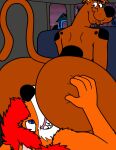 anal anthro big_butt blaziefox butt butt_focus butt_grab canid canine canis domestic_dog duo facesitting fox great_dane hair hand_on_butt hanna-barbera hi_res holding_butt looking_back male male/male mammal mastiff molosser naughty_face oral raised_tail red_hair rimming scooby-doo scooby-doo_(series) sex sitting_on_another tail tbfm thick_thighs