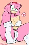 &lt;3 absurd_res accessory amy_rose anthro big_breasts bra breasts camel_toe cleavage clothed clothing eulipotyphlan eyelashes female footwear green_eyes hair_accessory hairband head_tuft hedgehog hi_res looking_at_viewer mammal navel panties pink_background sega silenttandem simple_background smile socks solo sonic_the_hedgehog_(series) speech_bubble thick_thighs tuft underwear white_bra white_clothing white_footwear white_panties white_socks white_underwear wide_hips