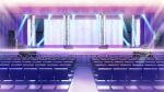  chair film_grain game_cg indoors izumi_tsubasu light_bulb no_humans non-web_source official_art re:stage! scenery screen speaker stage stage_curtains stage_lights stairs star_(symbol) theater theater_seating 