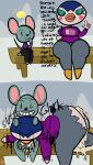 after_sex animal_crossing anthro avian balls_deep bird bodily_fluids clothed clothed_sex clothing comic cum cum_in_ass cum_in_pussy cum_inside duo excessive_cum excessive_genital_fluids female forced friga_(animal_crossing) genital_fluids hi_res instant_loss_2koma klutzatdusk looking_at_viewer male male/female mammal mouse murid murine nintendo one_eye_closed oral penetration penguin public public_sex rodent samson_(animal_crossing) sex short_stack size_difference small_dom_big_sub tight_clothing torn_clothing wide_hips wink