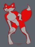 ambiguous_gender andromorph animal_genitalia anthro canid canine cheek_tuft chest_tuft claws clitoris curvy_figure digitigrade enlarged_clitoris facial_tuft fox foxy_(foxyfggart) foxyfggart fully_sheathed genitals hi_res inner_ear_fluff intersex mammal nonbinary_(lore) original_character_do_not_steal original_content pussy sheath smile smiling_at_viewer smirk smirking_at_viewer solo trans_(lore) tuft wide_hips