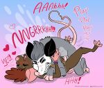 2023 all_fours american_opossum amy_(nik159) anthro anthro_on_anthro anthro_penetrated anthro_penetrating anthro_penetrating_anthro arm_tuft artist_name balls black_ears blush blush_lines brown_body brown_fur buckteeth claws clenched_teeth contact_onomatopoeia countershade_torso countershading dialogue digital_drawing_(artwork) digital_media_(artwork) duo elbow_tuft erection eyebrows eyes_closed feet female female_on_bottom female_penetrated from_front_position fur genitals gradient_background grey_balls grey_body grey_fur grey_hair hair hairless_tail hi_res impact_onomatopoeia interspecies looking_pleasured lying male male/female male_on_top male_penetrating male_penetrating_female mammal marsupial missionary_position moan motion_lines mouse murid murine nikraccoom nude on_back on_bottom on_top onomatopoeia open_mouth orgasm orgasm_face patreon patreon_username penetration penile penile_penetration penis penis_in_pussy pink_ears pink_nose pink_penis pink_pussy pink_tail plap pussy red_hair rodent sex simple_background sound_effects tail teeth text thrusting toe_claws toe_curl tuft twitter twitter_handle twitter_logo vaginal vaginal_penetration virginia_opossum white_face wristband