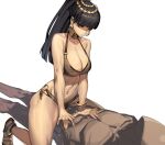  abs absurdres black_hair cacaco egypt egyptian highres kritika navel tagme 