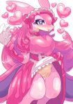 &lt;3 &lt;3_eyes 2024 animal_humanoid anthro blush bodily_fluids bow_(feature) bow_accessory bow_ribbon breasts censor_bar censored chest_fur chest_tuft choker cleaning_tool clitoris clothed clothing colored digital_drawing_(artwork) digital_media_(artwork) eromorudo feather_duster female genital_fluids genitals gloves hair handwear headgear headwear hi_res human humanoid ineffective_censorship jewelry lace looking_at_viewer lovander maid_uniform mammal necklace pal_(species) palworld pink_body portrait pussy scalie shaded simple_background smile solo standing tail thick_thighs tongue tongue_out tuft uncensor_request uniform