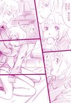  bai_lao_shu biting blush chinese comic couple erica_hartmann finger_in_mouth gertrud_barkhorn hand_on_head long_hair military military_uniform monochrome multiple_girls open_mouth panties short_hair smile strike_witches tongue translated underwear uniform world_witches_series yuri 