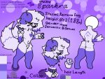 anthro canid canine canis collar cute_expression cute_eyes cute_fangs digital_media_(artwork) domestic_dog double_tail hi_res humanoid invalid_tag kemono male male/male mammal model_sheet skinny_male solo