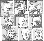 &gt;_&lt; ambiguous_gender anthro bat bathing border clothed clothing comic daniel_toke dialogue disbelief distressed duo english_text eyes_closed fangs frown fur gesture greyscale hand_gesture hi_res human humor inside male male/ambiguous mammal monochrome motion_lines nicky_(abfmh) one_eye_closed overbite pointing pupils scut_tail shane_frost short_tail shower shower_curtain shower_drain showering slit_pupils smile sound_effects speech_bubble splat_(sound_effect) sweater tail teeth text topwear water wet wet_body wet_clothing wet_fur white_border worried