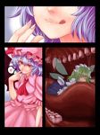  comic fairy fairy_maid finger_to_mouth green_hair heart licking_lips maid maid_headdress minigirl multiple_girls purple_hair remilia_scarlet short_hair smile tongue tongue_out touhou utopia vampire vore wings 