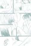  animal_ears bai_lao_shu blush breasts comic couple erica_hartmann gertrud_barkhorn kiss licking long_hair monochrome multiple_girls nipples partially_translated short_hair small_breasts strike_witches translation_request world_witches_series yuri 