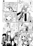  3girls comic estellise_sidos_heurassein greyscale group_hug hanyuu_shion hug judith monochrome multiple_boys multiple_girls raven_(tales) rita_mordio tales_of_(series) tales_of_vesperia translation_request yuri_lowell 