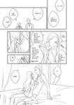  :t arm_support bad_id bad_pixiv_id closed_eyes comic crossdressing dress eye_contact greyscale korean lineart long_hair looking_at_another male_focus monochrome montanyaoh multiple_boys necktie on_lap original otoko_no_ko popped_collar sitting size_difference sweatdrop translation_request vest 