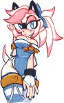 anthro black_ears blue_clothing blue_dress blue_eyes blue_legwear blue_stockings breasts cartoon_freckles cherub_garden clothed clothing countershade_torso countershading dipstick_hair dipstick_tail dove_the_hedgehog dress eulipotyphlan eyelashes fan_character female freckles hair head_tuft hedgehog hi_res highlights_(coloring) kissy_face legwear mammal markings off_shoulder peeking_areola pink_eyelids pink_highlights pink_nose sega solo sonic_the_hedgehog_(series) stockings tail tail_markings tan_torso tied_hair translucent translucent_hair tuft white_body