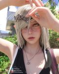  1girl 3d elden_ring glasses highres lyashu portrait queen_marika_the_eternal self-upload selfie solo 